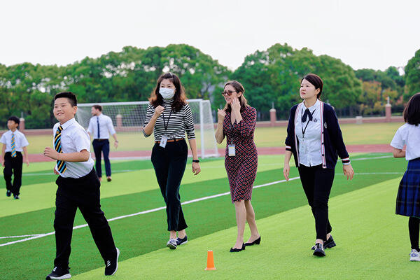 晨间锻炼,南通惠立学校